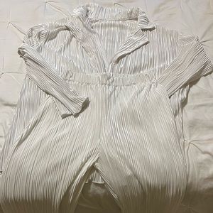 2 piece blouse and pant set